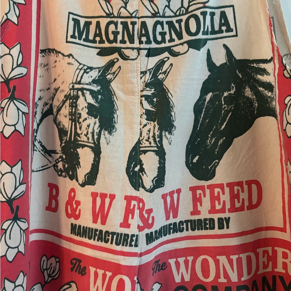 Magnolia Feed Sack Overalls - Picture 2 of 8